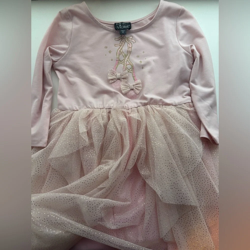 Pink & Violet NWOT Girls Pink Ballet Slipper Dress Size 5